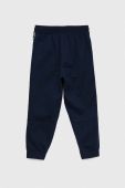 Дитячі бавовняні штани EA7 Emporio Armani колір синій з принтом (3140666) Дитячі бавовняні штани EA7 Emporio Armani колір синій з принтом (3140666)