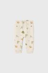 Штани для немовлят Mayoral колір бежевий з принтом Штани для немовлят Mayoral колір бежевий з принтом
