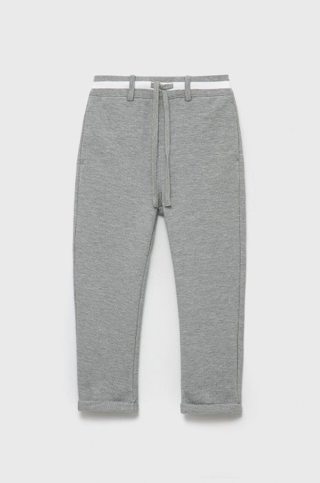 Дитячі штани United Colors of Benetton колір сірий меланж Дитячі штани United Colors of Benetton колір сірий меланж