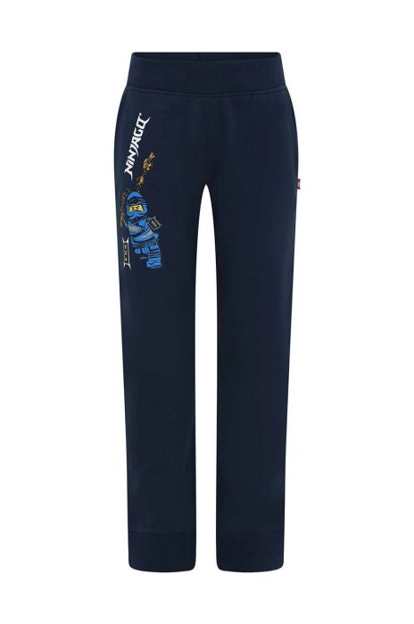 Дитячі бавовняні штани Lego колір синій з принтом (3170823) Дитячі бавовняні штани Lego колір синій з принтом (3170823)