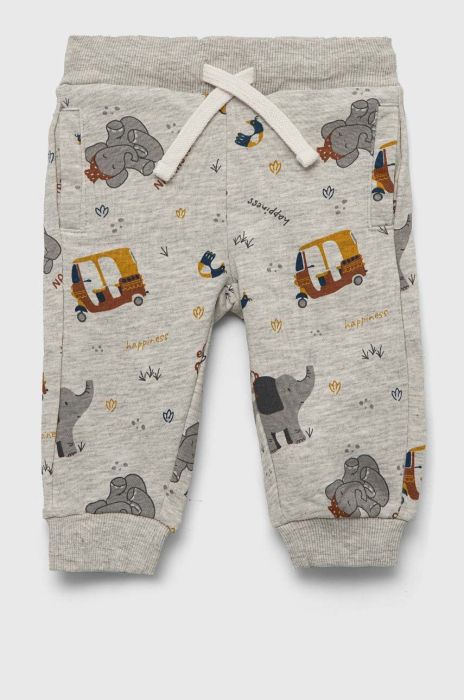 Дитячі спортивні штани zippy колір білий з аплікацією Дитячі спортивні штани zippy колір білий з аплікацією