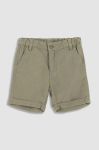 Шорти з льоном Coccodrillo колір зелений