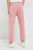 Спортивні штани Dkny колір рожевий з аплікацією