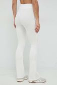 Штани Guess жіночі колір білий однотонні