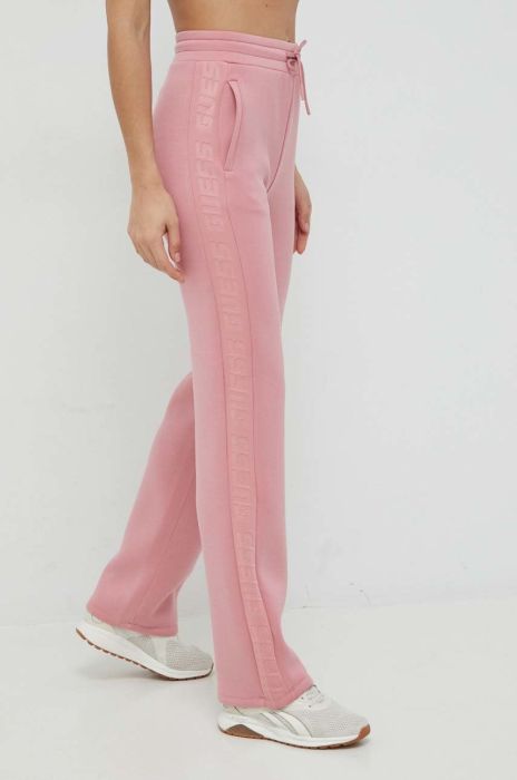 Спортивні штани Guess жіночі колір рожевий з принтом (2867699) Спортивні штани Guess жіночі колір рожевий з принтом (2867699)