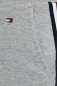 Бавовняні спортивні штани Tommy Hilfiger жіночі колір сірий меланж Бавовняні спортивні штани Tommy Hilfiger жіночі колір сірий меланж