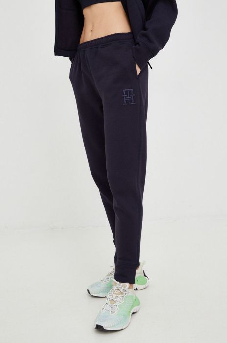 Спортивні штани Tommy Hilfiger жіночі колір синій однотонні (2822176) Спортивні штани Tommy Hilfiger жіночі колір синій однотонні (2822176)