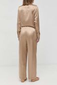 Штани Max Mara Leisure жіночі колір золотий пряме висока посадка Штани Max Mara Leisure жіночі колір золотий пряме висока посадка