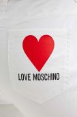 Джинси Love Moschino жіночі колір білий висока посадка (3320320)