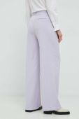 Штани Gestuz PaulaGZ жіночі колір фіолетовий широкі висока посадка Штани Gestuz PaulaGZ жіночі колір фіолетовий широкі висока посадка