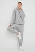 Спортивні штани adidas жіночі колір сірий меланж (2933767)