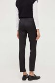 Штани Guess жіночі колір чорний пряме середня посадка
