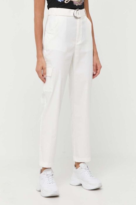 Штани Guess жіночі колір бежевий широке висока посадка (3230196) Штани Guess жіночі колір бежевий широке висока посадка (3230196)