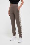 Спортивні штани Guess колір коричневий з аплікацією (3317389) Спортивні штани Guess колір коричневий з аплікацією (3317389)