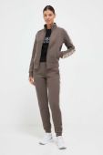 Спортивні штани Guess колір коричневий з аплікацією (3317389)