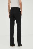 Штани MICHAEL Michael Kors жіночі колір чорний пряме середня посадка