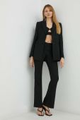 Штани Remain жіночі колір чорний кльош висока посадка (2948002) Штани Remain жіночі колір чорний кльош висока посадка (2948002)