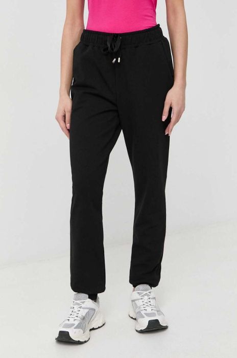 Спортивні штани Liu Jo колір чорний однотонні (3004229) Спортивні штани Liu Jo колір чорний однотонні (3004229)