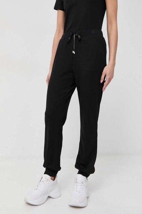 Спортивні штани Liu Jo колір чорний однотонні (3014858)