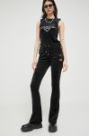 Спортивні штани Juicy Couture Lisa колір чорний з аплікацією Спортивні штани Juicy Couture Lisa колір чорний з аплікацією