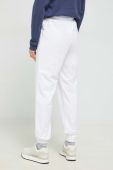 Спортивні штани Fila колір білий однотонні Спортивні штани Fila колір білий однотонні