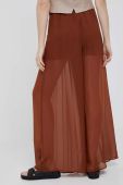 Штани Pennyblack жіночі колір коричневий широке висока посадка (3213313) Штани Pennyblack жіночі колір коричневий широке висока посадка (3213313)