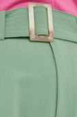Штани United Colors of Benetton жіночі колір зелений пряме висока посадка (3071175) Штани United Colors of Benetton жіночі колір зелений пряме висока посадка (3071175)