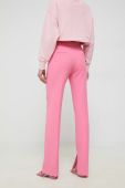 Штани HUGO жіночі колір рожевий пряме висока посадка (3058472) Штани HUGO жіночі колір рожевий пряме висока посадка (3058472)