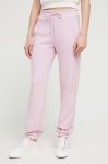 Штани лаунж United Colors of Benetton колір рожевий однотонні (3188465) Штани лаунж United Colors of Benetton колір рожевий однотонні (3188465)