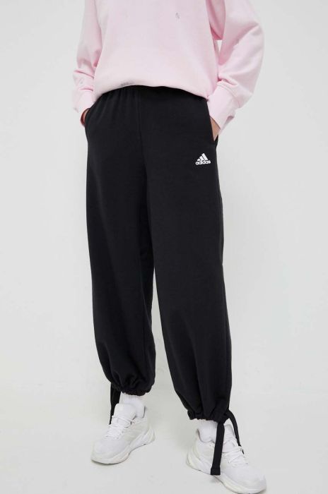 Спортивні штани adidas колір чорний однотонні (3212890)