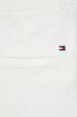 Штани Tommy Hilfiger жіночі колір білий пряме середня посадка Штани Tommy Hilfiger жіночі колір білий пряме середня посадка