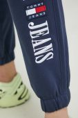 Спортивні штани Tommy Jeans колір синій з принтом Спортивні штани Tommy Jeans колір синій з принтом