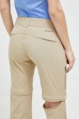 Штани outdoor Columbia Saturday Trail II колір бежевий прямі середня посадка Штани outdoor Columbia Saturday Trail II колір бежевий прямі середня посадка