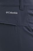 Штани outdoor Columbia Saturday Trail жіночі колір синій пряме висока посадка
