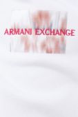 Спортивні штани Armani Exchange колір білий однотонні