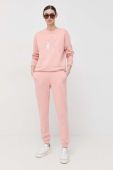 Спортивні штани Armani Exchange колір рожевий однотонні Спортивні штани Armani Exchange колір рожевий однотонні