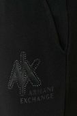 Спортивні штани Armani Exchange колір чорний однотонні (3128899) Спортивні штани Armani Exchange колір чорний однотонні (3128899)