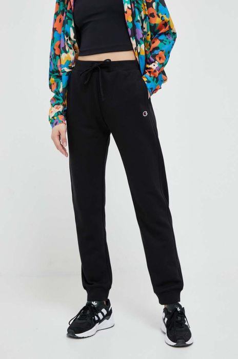 Спортивні штани Champion колір чорний однотонні (3188473) Спортивні штани Champion колір чорний однотонні (3188473)