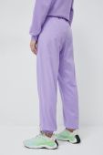 Бавовняні штани Champion колір фіолетовий Бавовняні штани Champion колір фіолетовий