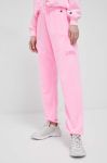 Спортивні штани Champion колір рожевий з принтом Спортивні штани Champion колір рожевий з принтом