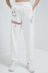 Спортивні штани Champion колір білий візерунок Спортивні штани Champion колір білий візерунок