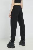 Бавовняні спортивні штани Superdry колір чорний з принтом (2988734)