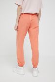 Бавовняні спортивні штани Superdry колір помаранчевий однотонні