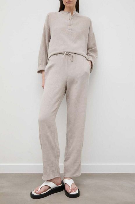 Бавовняні штани R?sum? колір бежевий