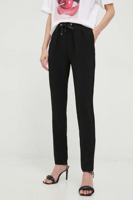 Штани Morgan жіночі колір чорний пряме висока посадка (3039852) Штани Morgan жіночі колір чорний пряме висока посадка (3039852)