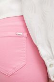 Штани Morgan жіночі колір рожевий облягаюче висока посадка (3058485) Штани Morgan жіночі колір рожевий облягаюче висока посадка (3058485)