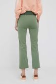 Штани Deha жіночі колір зелений Штани Deha жіночі колір зелений