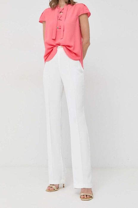 Штани Marciano Guess жіночі колір білий пряме висока посадка (3102289) Штани Marciano Guess жіночі колір білий пряме висока посадка (3102289)