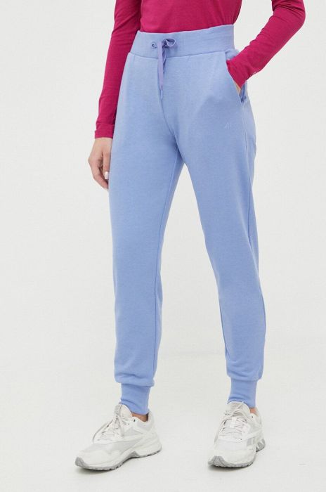 Спортивні штани 4F однотонні колір блакитний (3136394) Спортивні штани 4F однотонні колір блакитний (3136394)