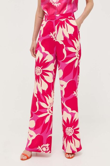 Штани Morgan жіночі широке висока посадка колір барвистий (3285219) Штани Morgan жіночі широке висока посадка колір барвистий (3285219)